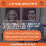 Reunió de treball entre el president de la FCC i la diputada d’ERC al Parlament de Catalunya Lluïsa Llop